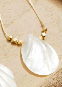 Colar Longo Gota Madre Pérola