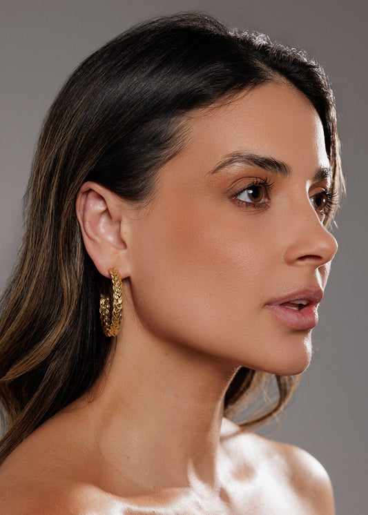 Brinco Argola Entrelaçada