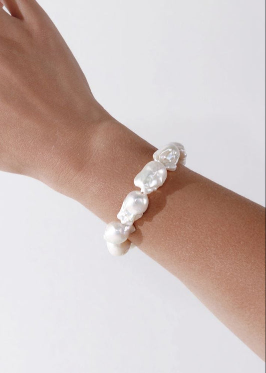 Pulseira de Pérolas Barrocas
