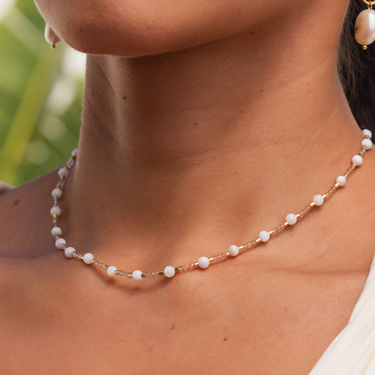 Colar Choker Cristais Coloridos Dourado