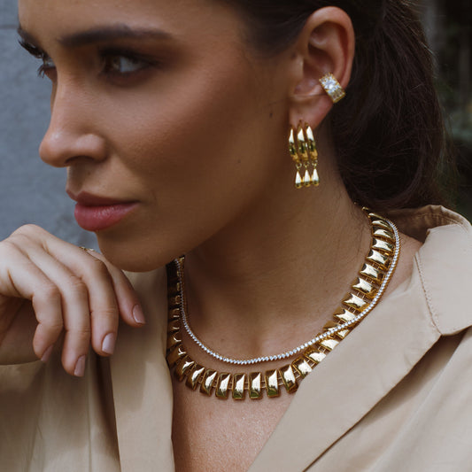 Colar Articulado Maior Dourado