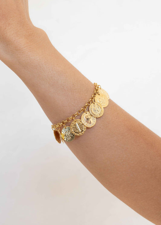 Pulseira Medalhas Vintage