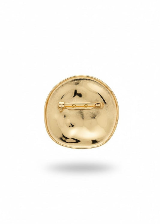 Broche Orgânico Dourado