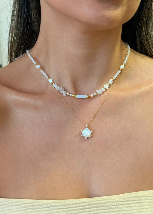 Kit Colares Madrepérola e Concha