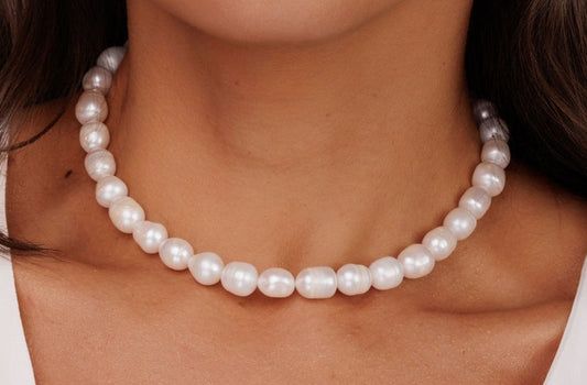 Colar de Pérolas Naturais