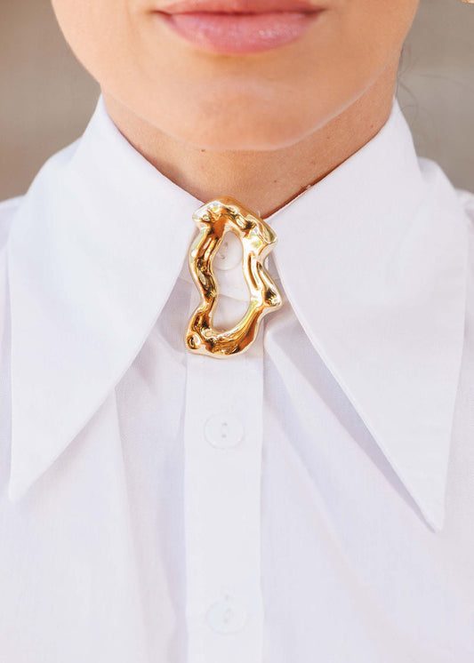 Broche Orgânico Vazado