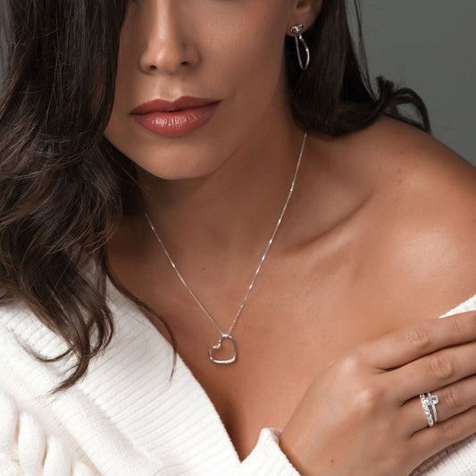 Anel Solitário Prata 925