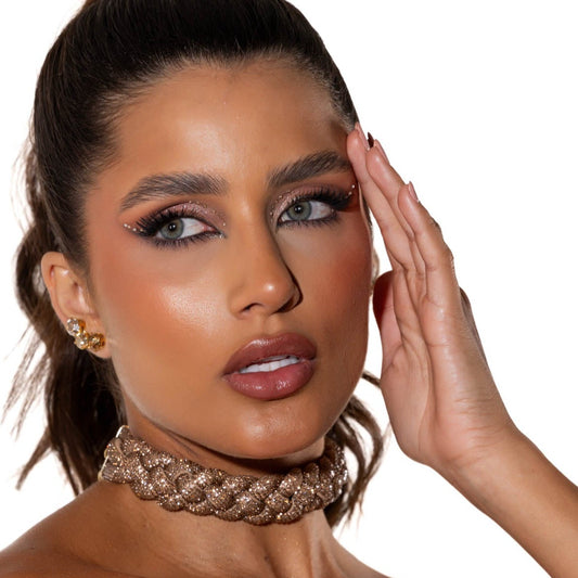 Colar Choker Bilhos Trançada