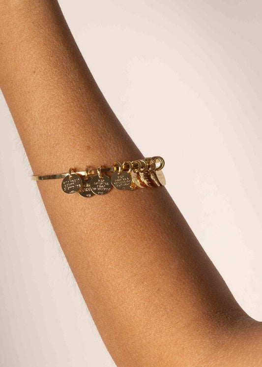 Pulseira Dourada 10 Mandamentos