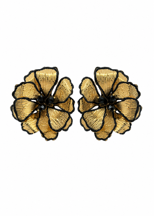 Brinco Flor Dourada