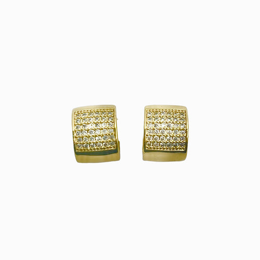 Brinco Argola P Cravejada Dourado