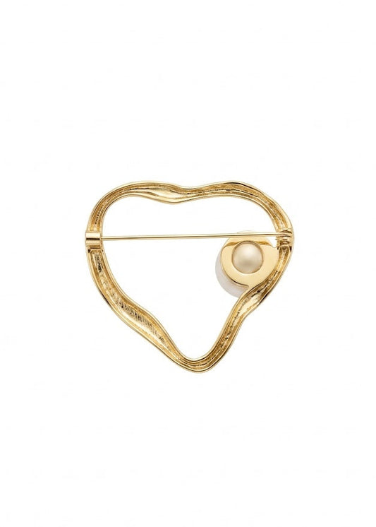 Broche Orgânico com Pérola