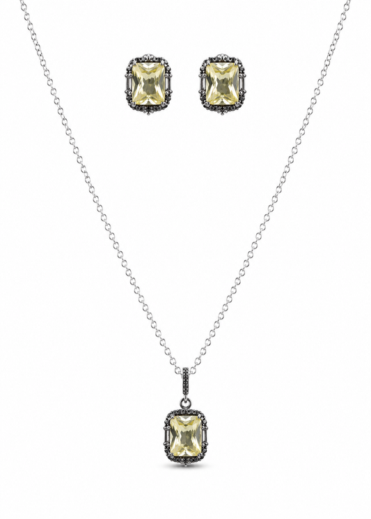 Conjunto Retangular Cristal Champagne ATACADO