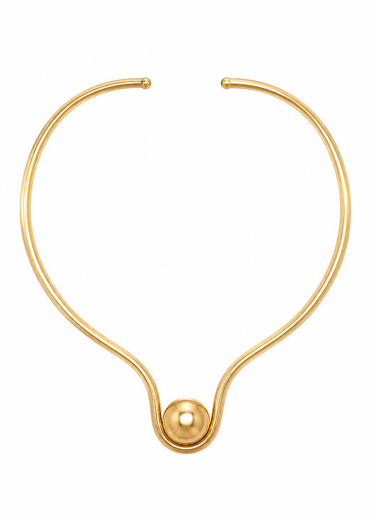 Colar Aro Metal Dourado