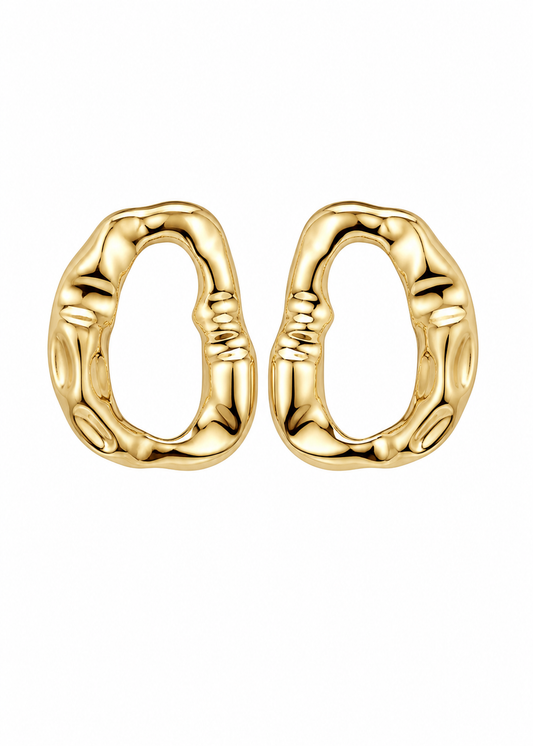 Brinco Orgânico Dourado