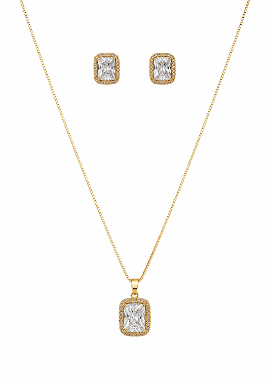 Conjunto Ponto de Luz Retangular
