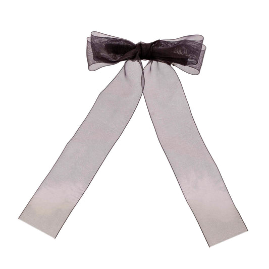 Laço de Cabelo Organza Preto