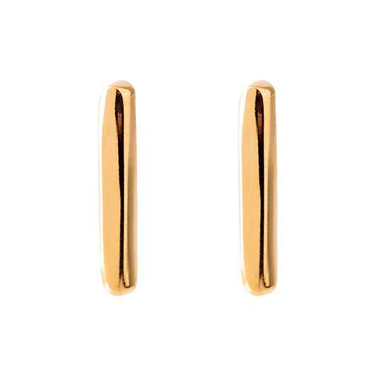 Brinco Palito Liso M Dourado