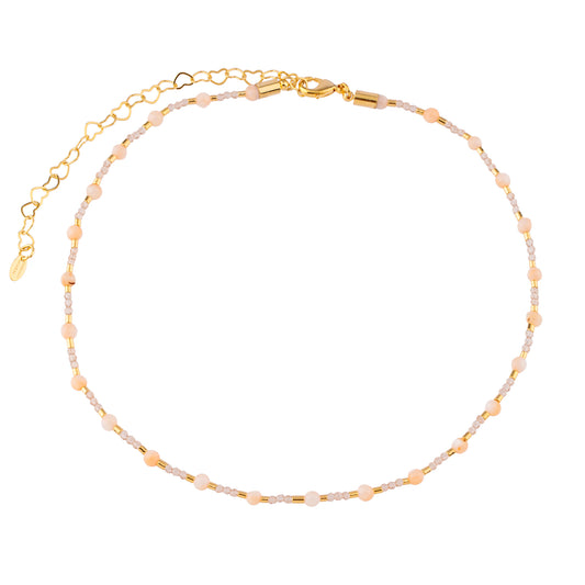 Colar Choker Cristais Coloridos Dourado