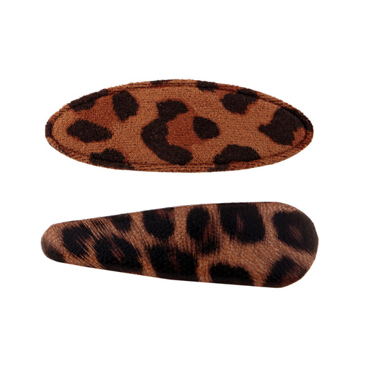 Dupla de Grampos para Cabelo Tic Tac Animal Print