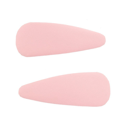 Dupla de Grampos Cabelo Tic Tac Tecido Rosa/Azul