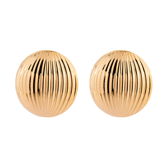 Brinco Redondo Linhas Dourado