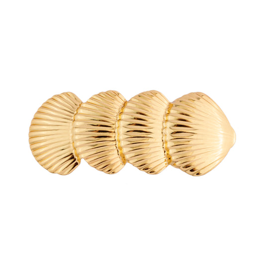 Grampo de Cabelo Conchas Dourado
