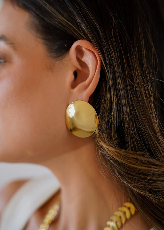 Kit Colar e Brinco Dourado