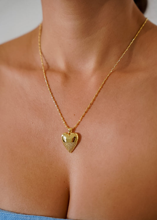 Colar Coracao Dourado