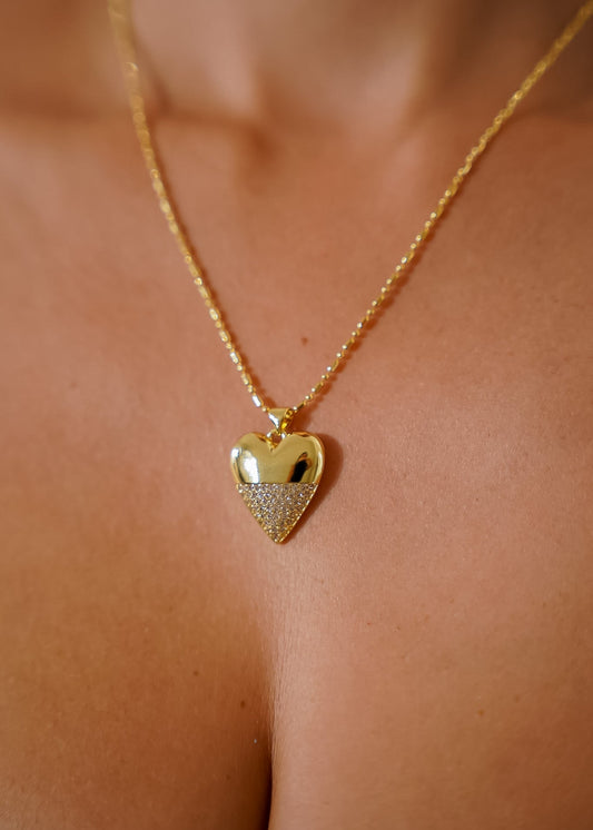 Colar Coracao Dourado