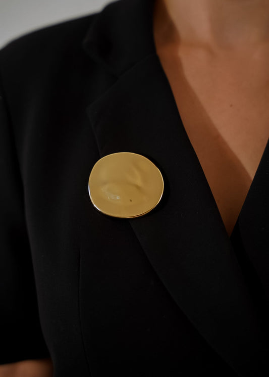 Broche Orgânico Dourado