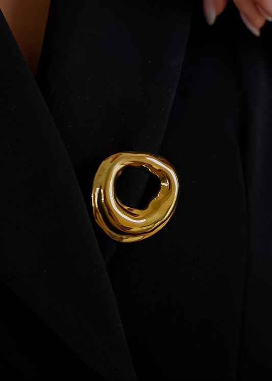 Broche Orgânico Vazado