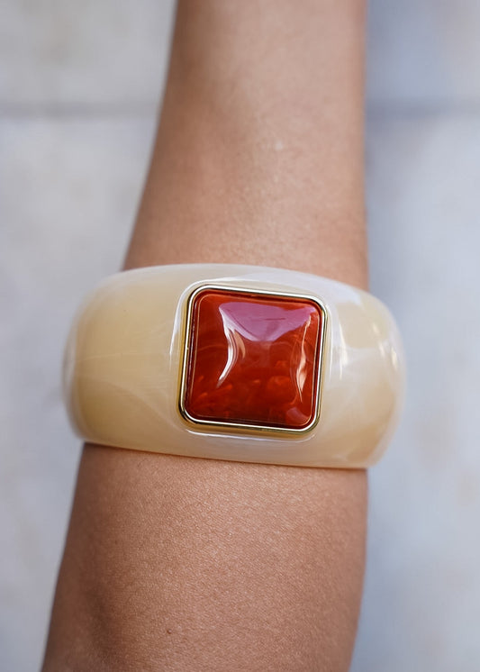Bracelete Resina com Pedra