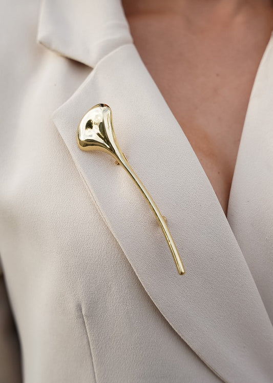 Broche Flor Dourada