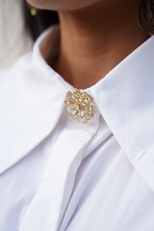 Abotuadura Flor Cristal