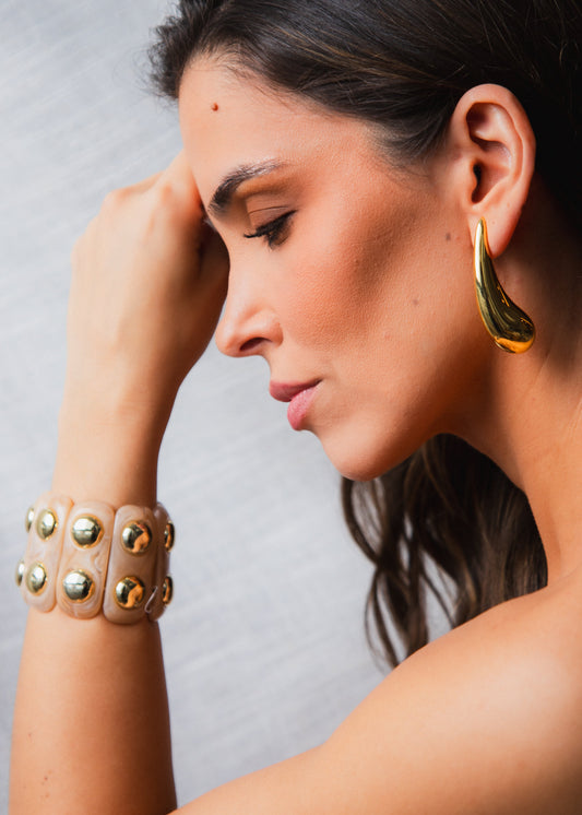 Conjunto de Bracelete e Brinco Gota