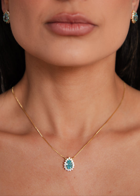 Conjunto Gota com Zircônia Ice Cut