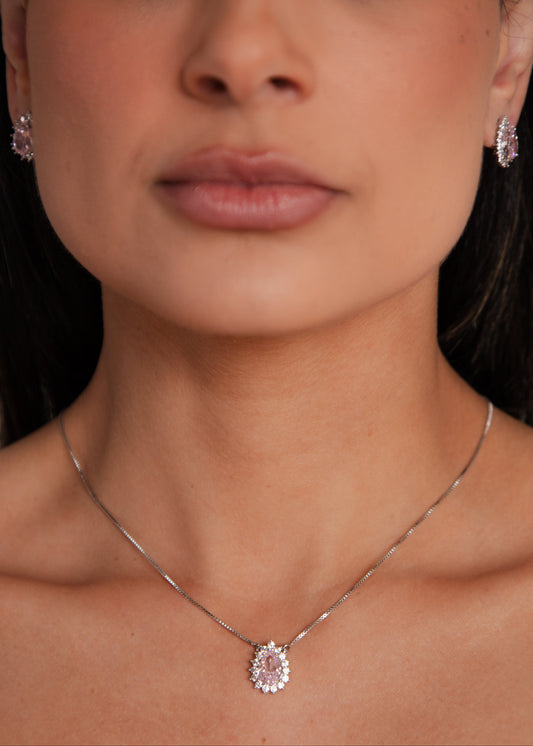 Conjunto Gota com Zircônia Ice Cut