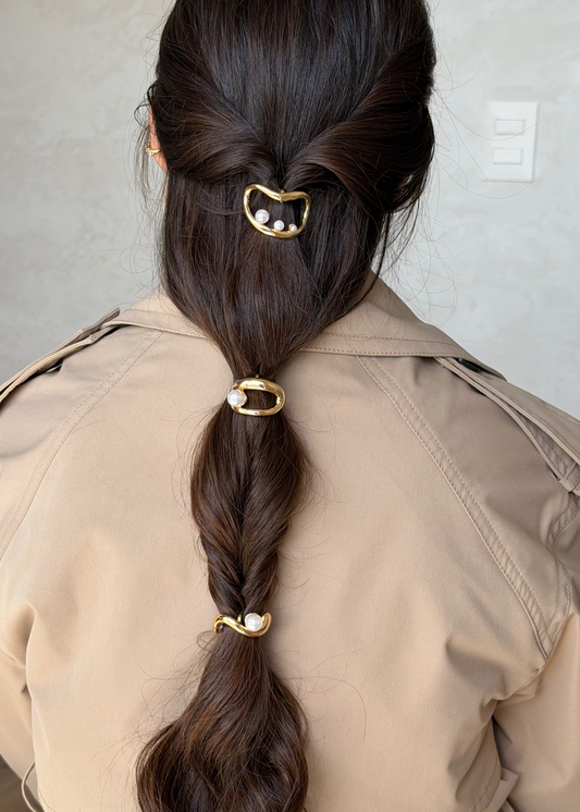 Conjunto Presilhas com Pérola