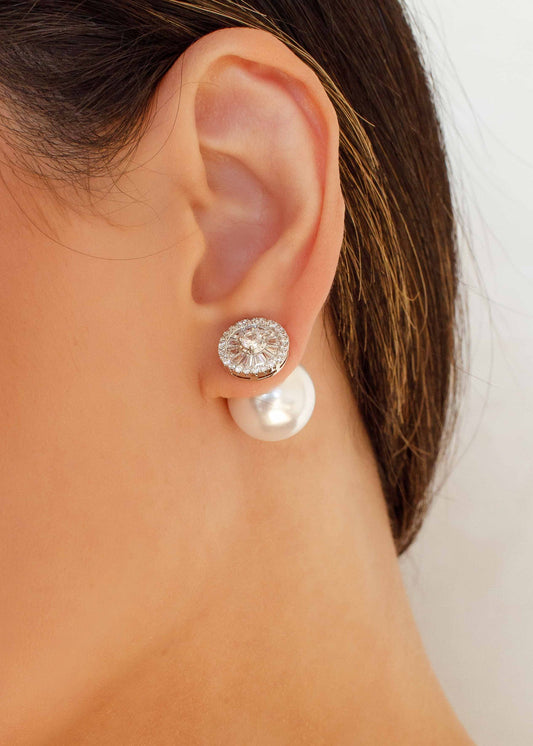 Brinco Ear Jacket Cravejado