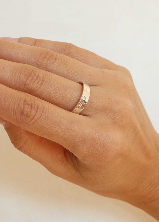 Anel Prata 925 “Abençoada por Deus”