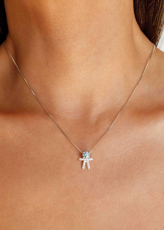 Colar Menino ou Menina com Moissanite em Prata 925