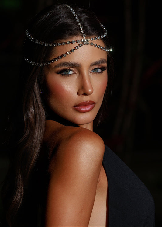 Headpiece de Brilho Estruturado