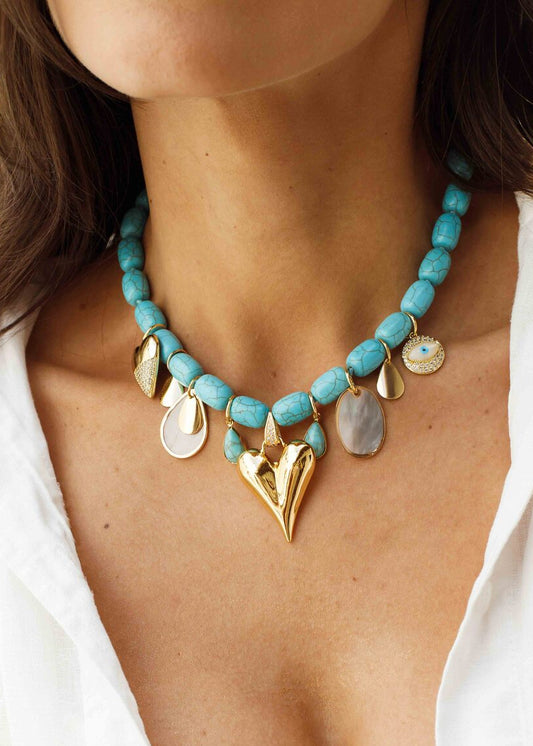 Colar Coração Oceânico