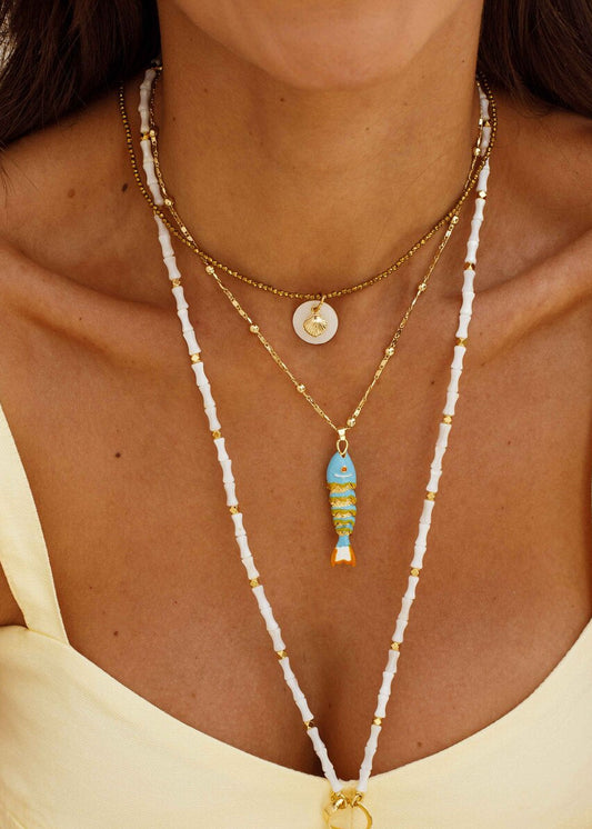 Colar Duplo Sardinha