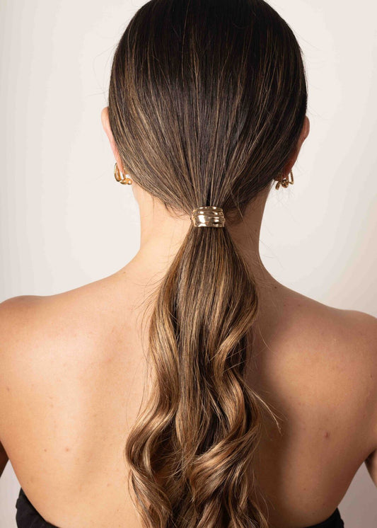 Grampo Dourado Escovado com Encaixe