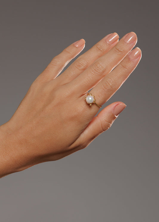 Anel Pérola Solar Auto Mar