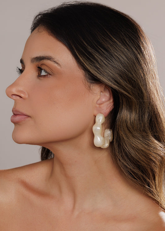 Argola Escultural Perolada