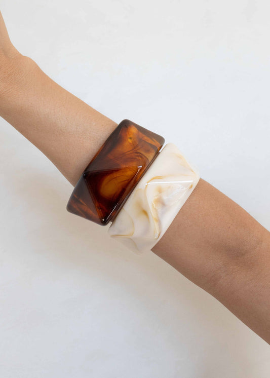 Bracelete Resina Geométrico
