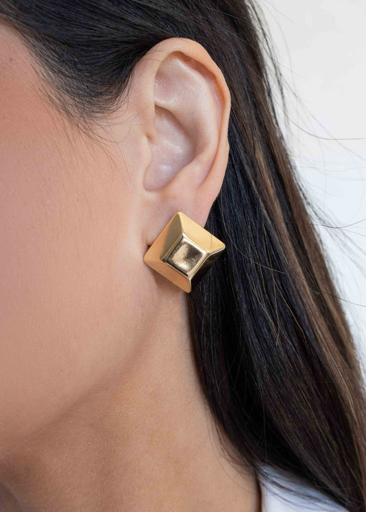 Brinco Dourado Losango